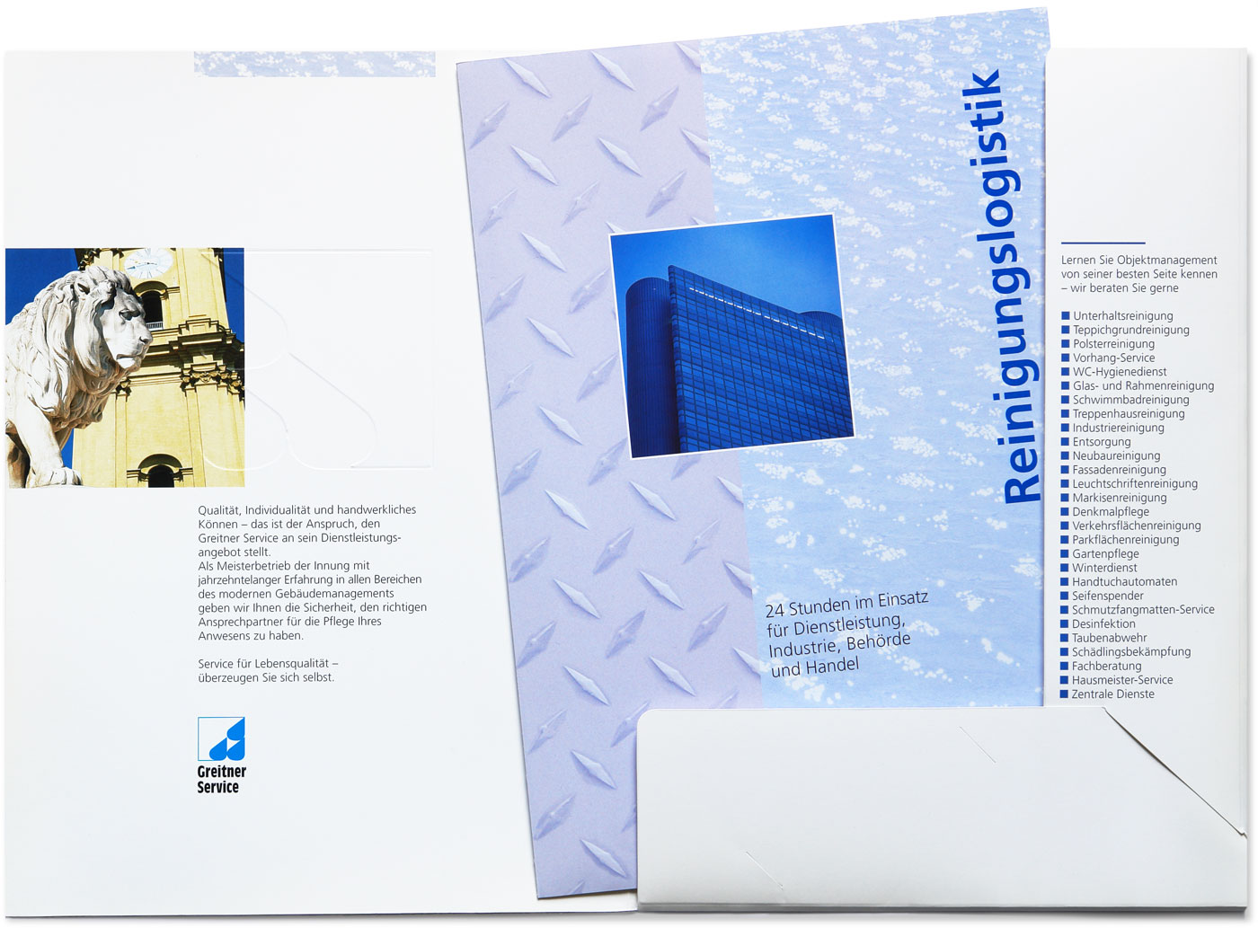 Präsentationsmappe und Produktprospekt