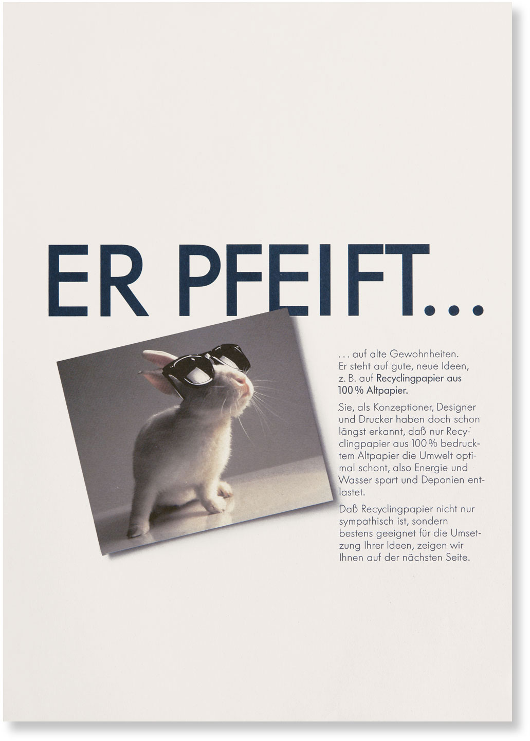 Titelseite mit Schlagwort ER PFEIFT ...